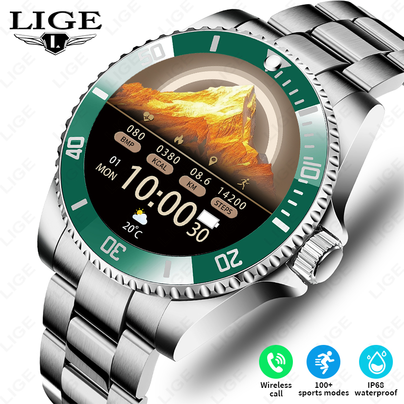 Luxury Watch In The World - LIGE 신형 스마트워치 남성용 블루투스 통화