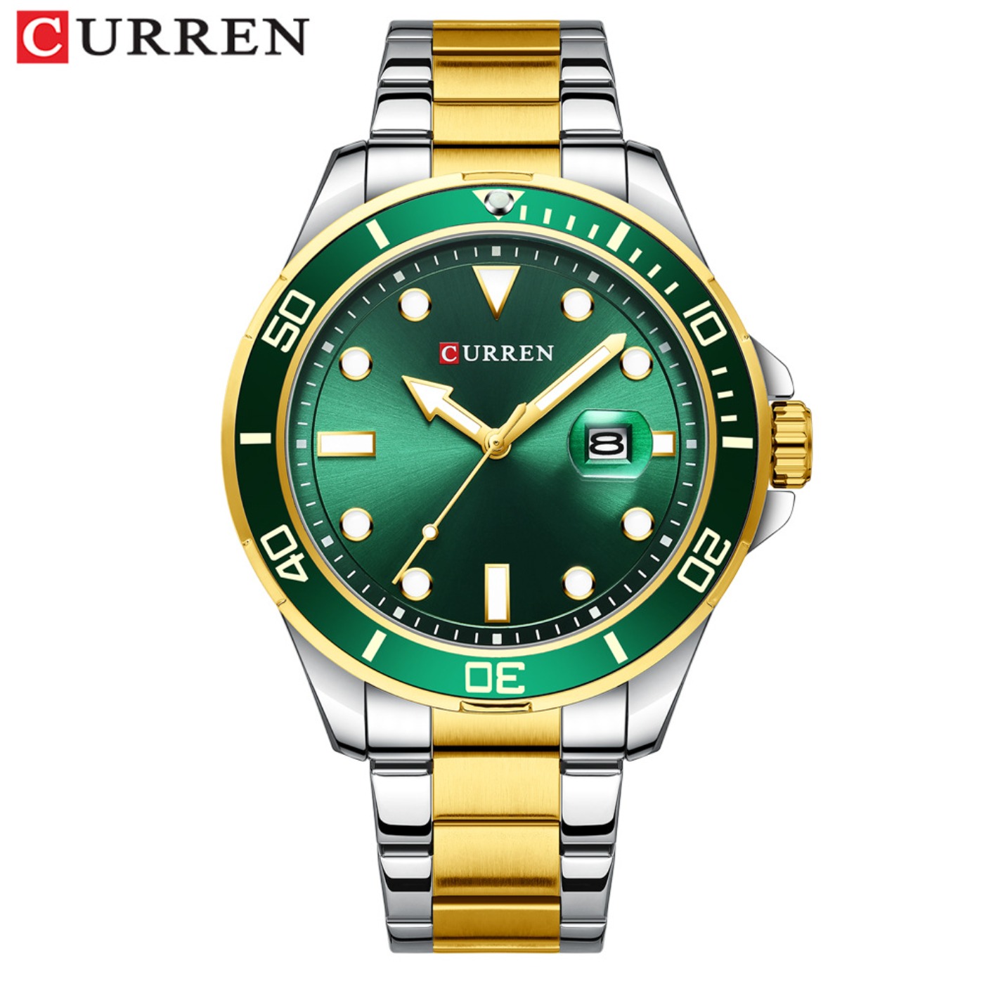 Luxury Watch Brands - CURREN 뉴 그린 워터 고스트 시리즈