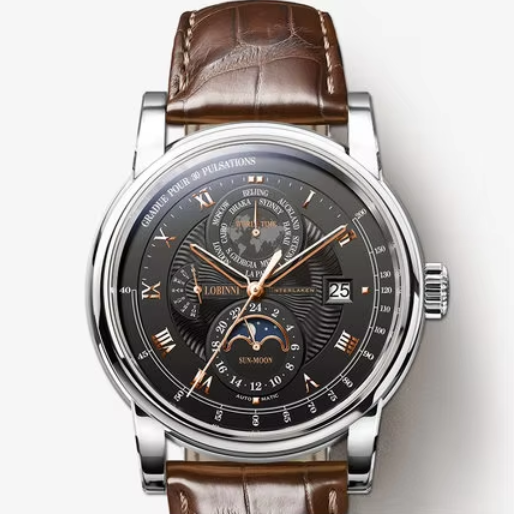 Luxury Watch In The World - LOBINNI 남성용 자동 시계 42MM 기계식