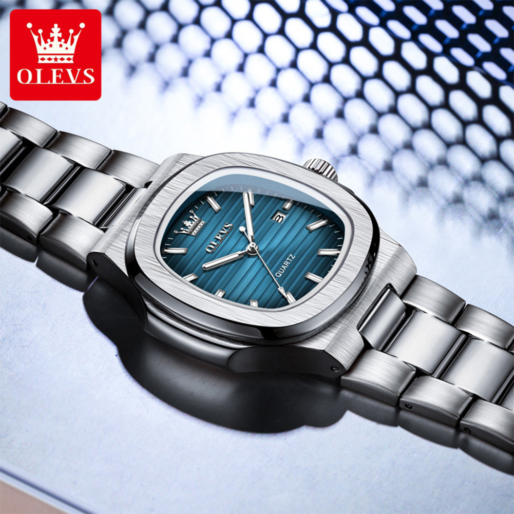 Luxury Watch Mockup - OLEVS 최고급 명품 브랜드 남성용 시계