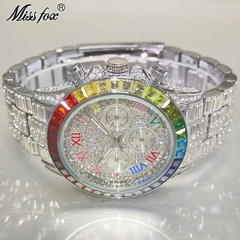 Luxury Watch Manufacturers - MISSFOX-남성용 럭셔리 아이스 패션 브랜드 방수