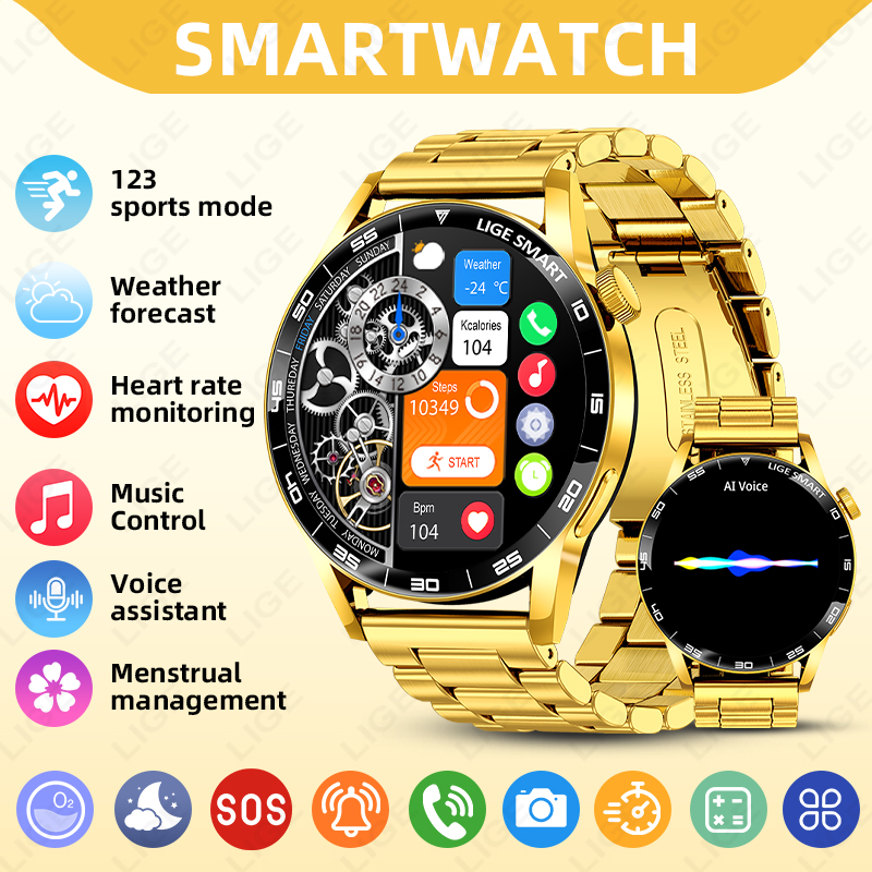 Luxury Watch In The World - LIGE 럭셔리 스마트 워치 남성 여성용