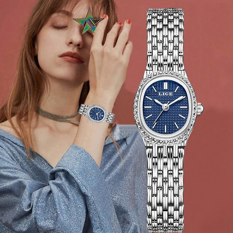 Luxury Watch For Women - LIGE 패션 럭셔리 쿼츠 여성 시계