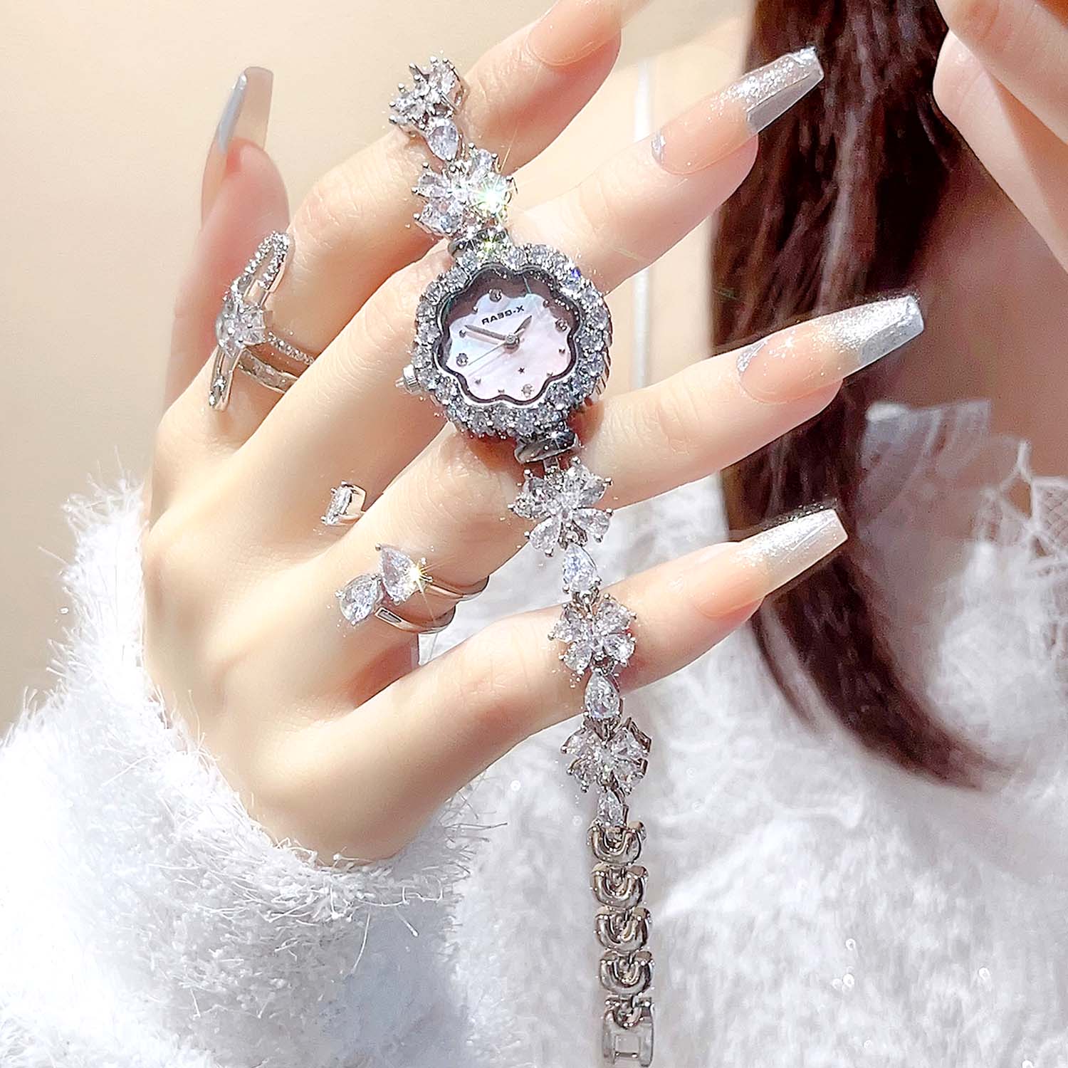 Luxury X I Watch - X-GEAR 버터플라이 브레이슬릿 시계 프리미엄 풀