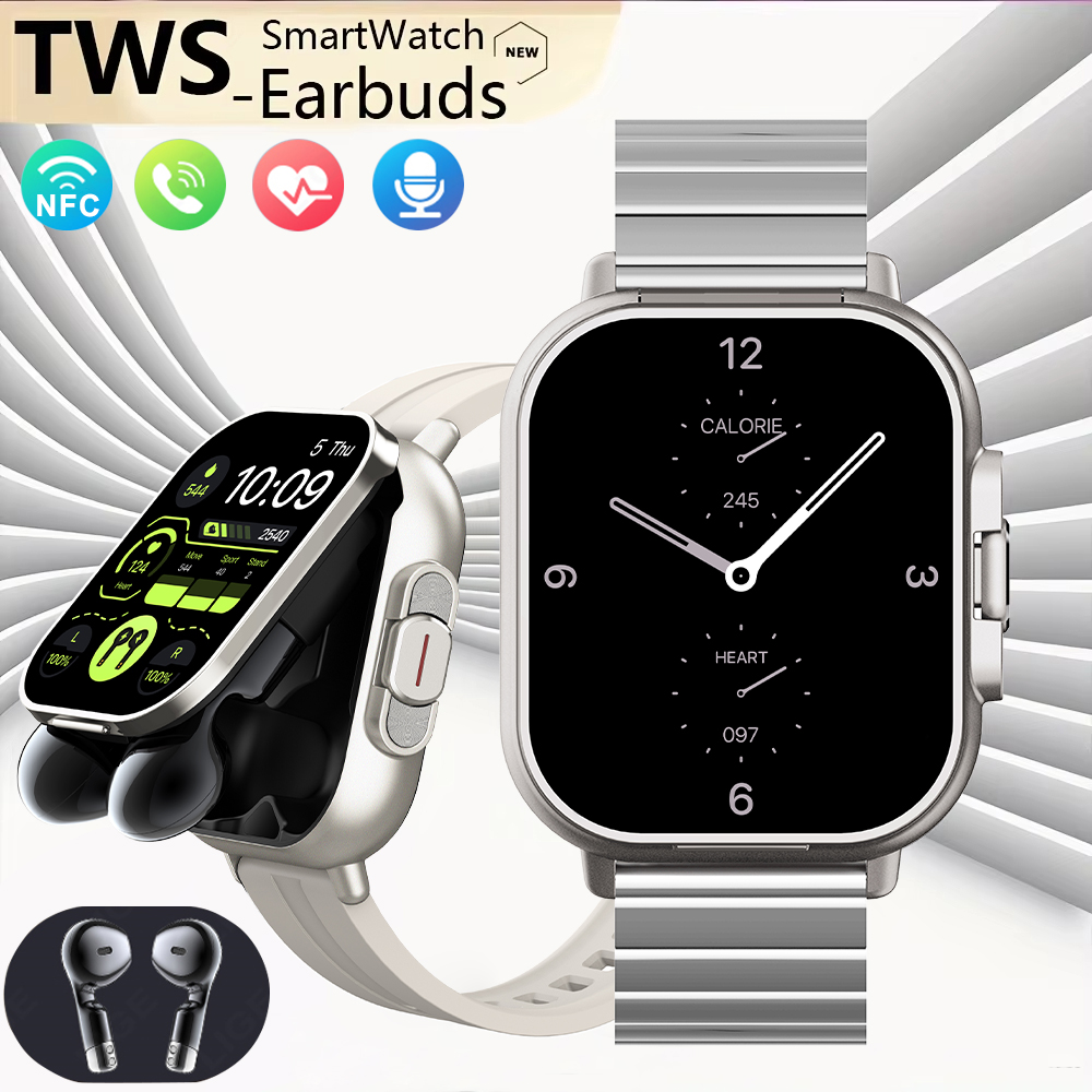NFC BT 통화 헤드셋 2 in 1 스마트 워치 헤드 - Luxury Watch Korea 리뷰 및 가격