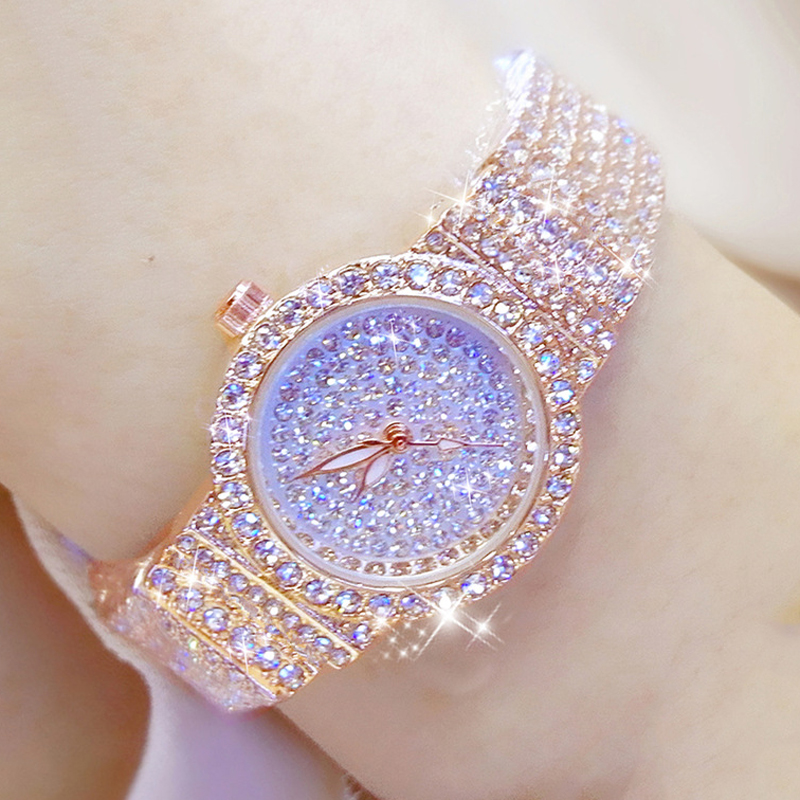 BS 여성용 다이아몬드 손목 시계, 여성용 소형 손목  - Luxury Watch Diamond 리뷰 및 가격