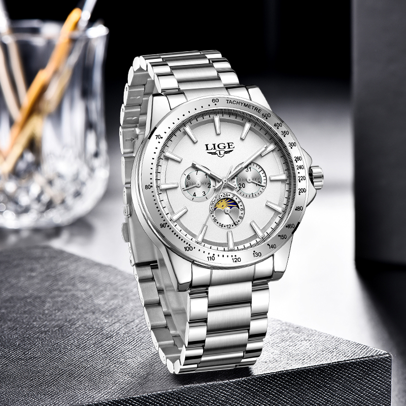 LIGE 최고급 브랜드 럭셔리 쿼츠 남성 시계 패션 비 - Luxury Watch Brands 리뷰 및 가격