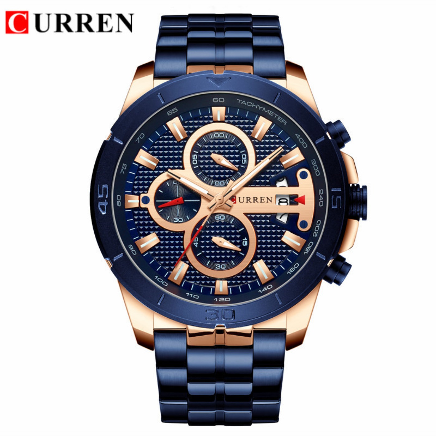 CURREN 시계 남성용 방수 크로노 그래프 스포츠 밀 - Luxury Watch Brands 리뷰 및 가격
