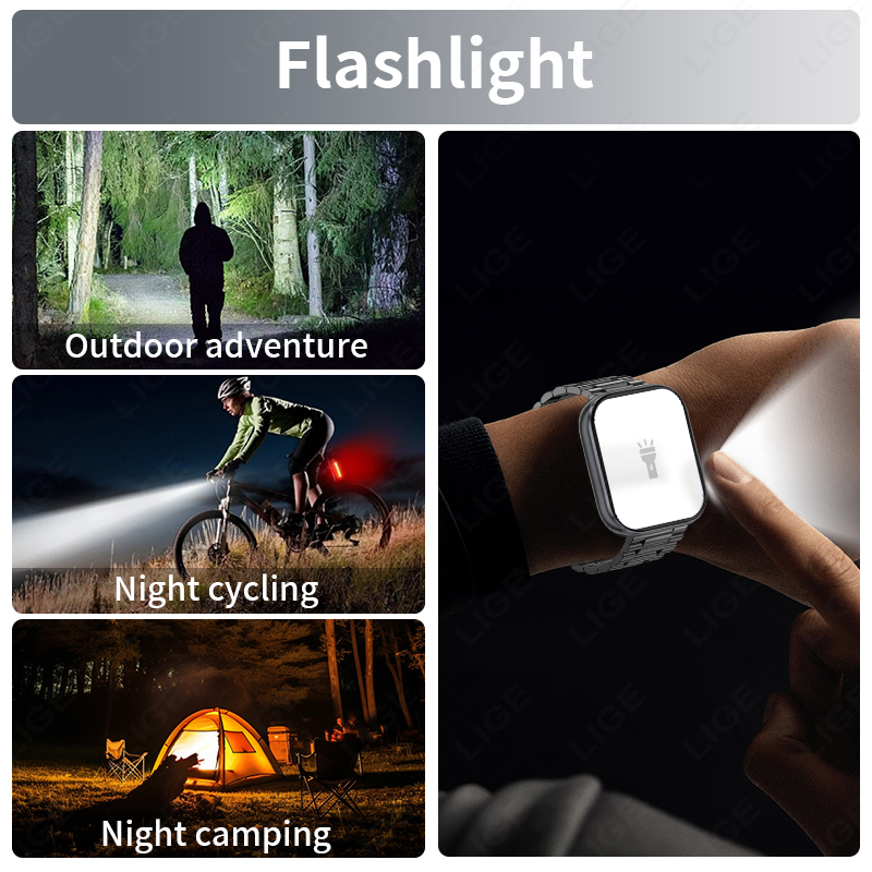 LIGE 신형 밀리터리 아웃도어 1000mAh 스마트워 - Luxury Watch In The World 리뷰 및 가격