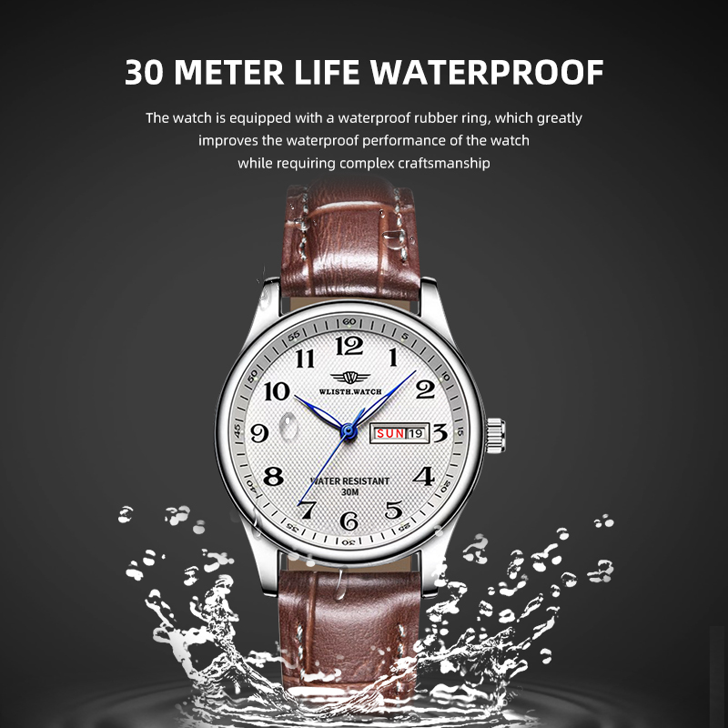 WLISTH 럭셔리 브랜드 남자 시계 쿼츠 시계 아랍어 - Luxury Watch Manufacturers 리뷰 및 가격