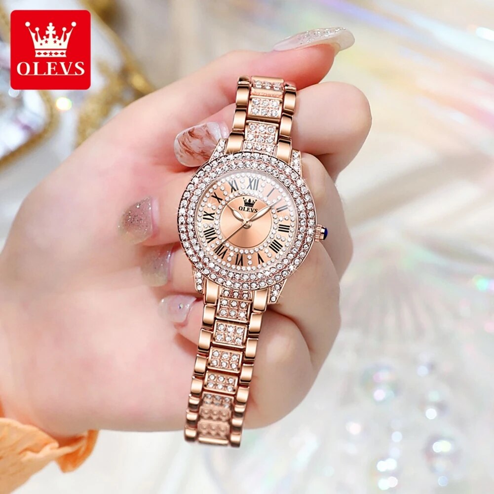 OLEVS 9943 여성을위한 럭셔리 모든 다이아몬드  - Luxury Watch Diamond 리뷰 및 가격