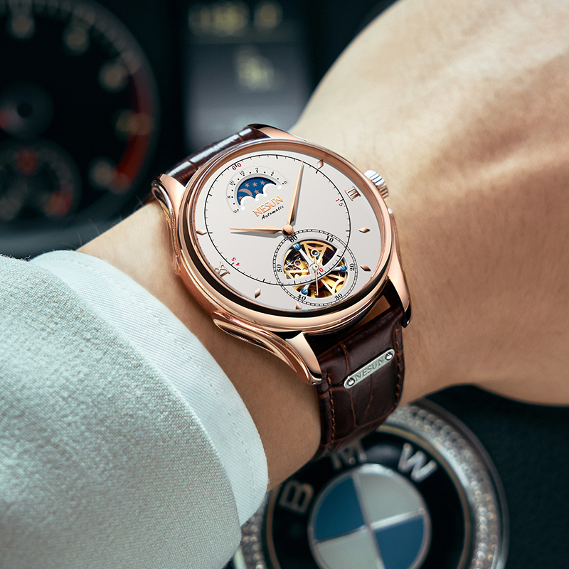 남성용 자동 기계식 시계, 스위스 NESUN 뚜르비옹  - Luxury Watch German 리뷰 및 가격