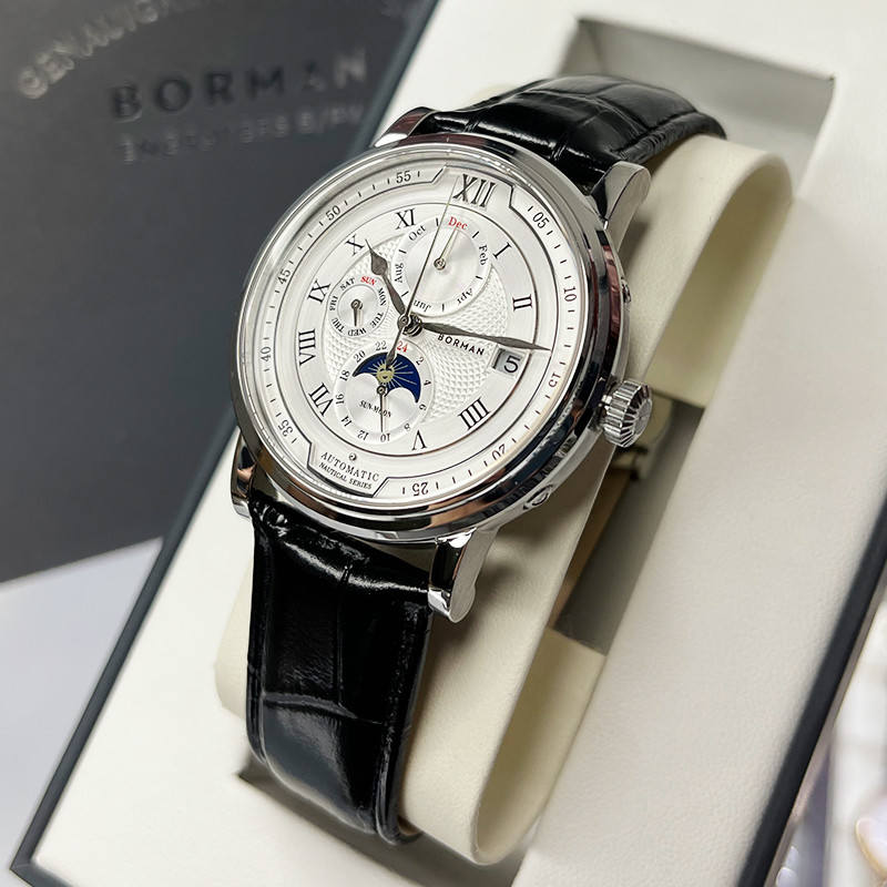 BORMAN 남성용 자동 기계식 시계, 사파이어 다기능 - Luxury Watch German 리뷰 및 가격