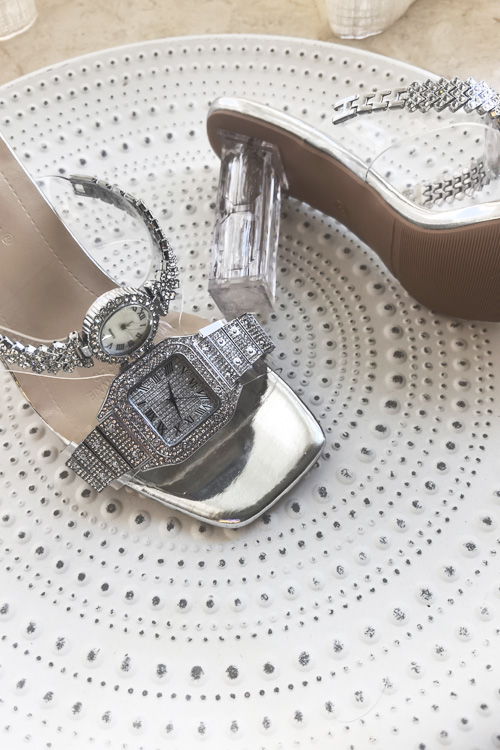 오리지널 디자인 크리스탈 시계 하이힐 샌들 여성용 럭셔 - Luxury Watch Diamond 리뷰 및 가격
