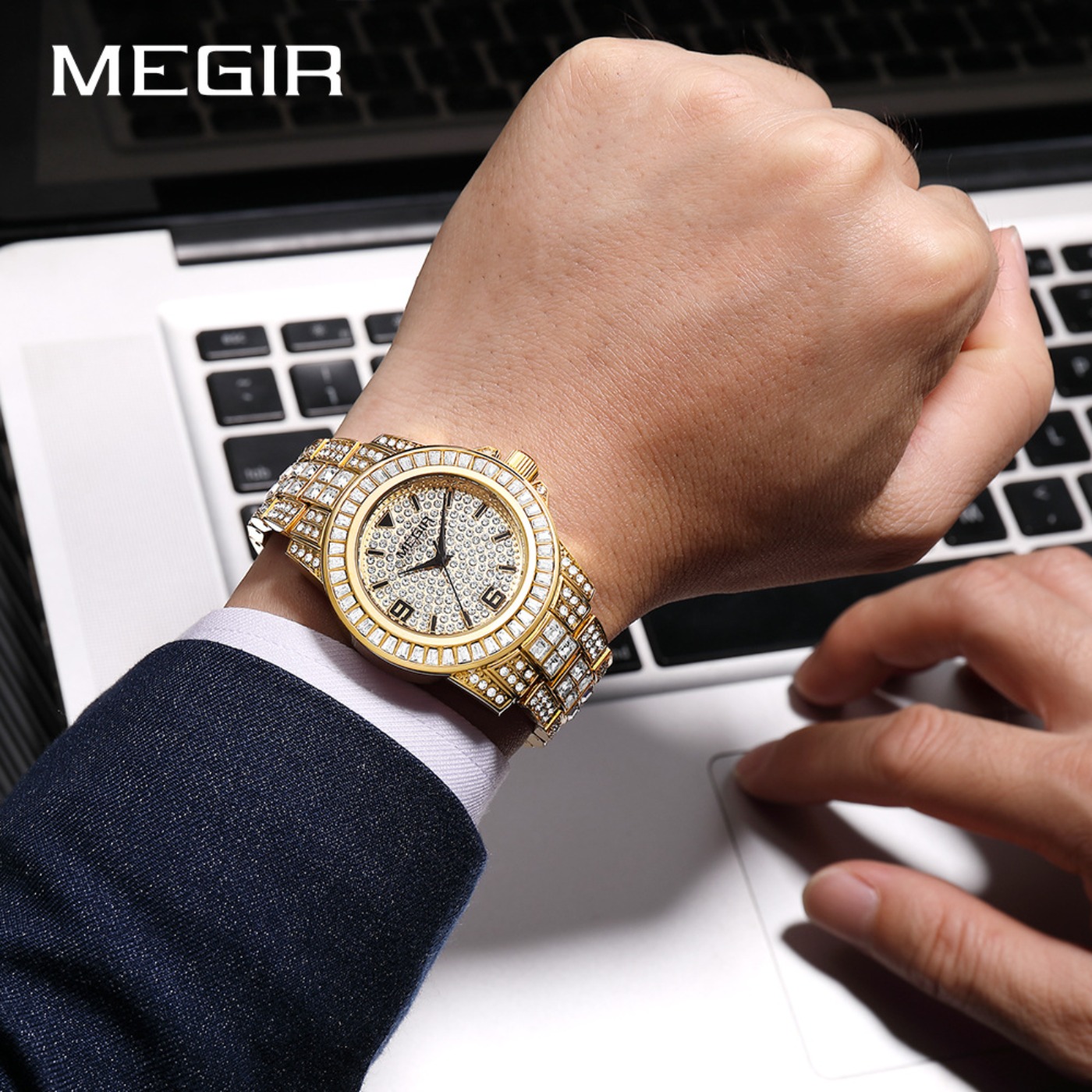 MEGIR 럭셔리 다이아몬드 시계 유니섹스 패션 아날로 - Luxury Watch Diamond 리뷰 및 가격