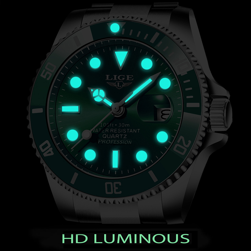 LIGE 최고 브랜드 럭셔리 패션 다이버 시계 남자 3 - Luxury Watch Manufacturers 리뷰 및 가격