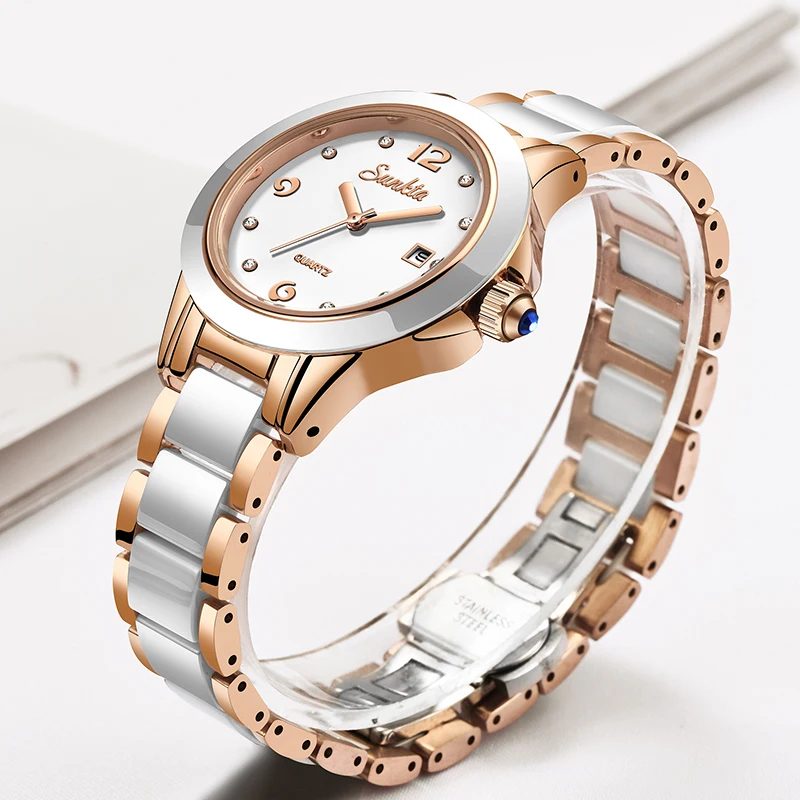 Sunkta 패션 캐주얼 쿼츠 여성 시계 우아한 럭셔리 - Luxury Watch Diamond 리뷰 및 가격
