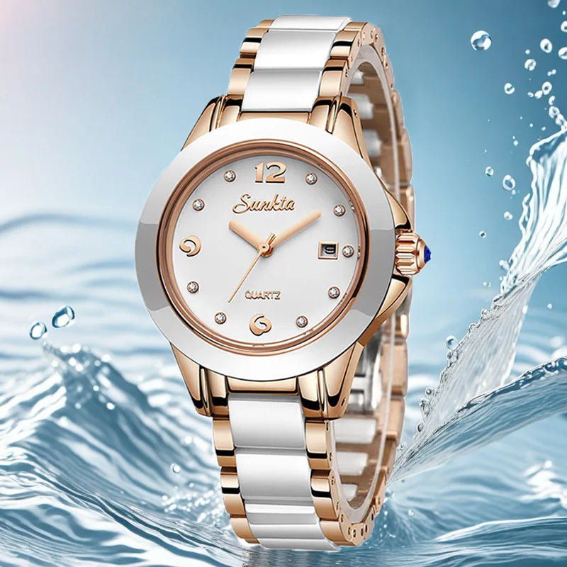 Sunkta 패션 캐주얼 쿼츠 여성 시계 우아한 럭셔리 - Luxury Watch Diamond 리뷰 및 가격