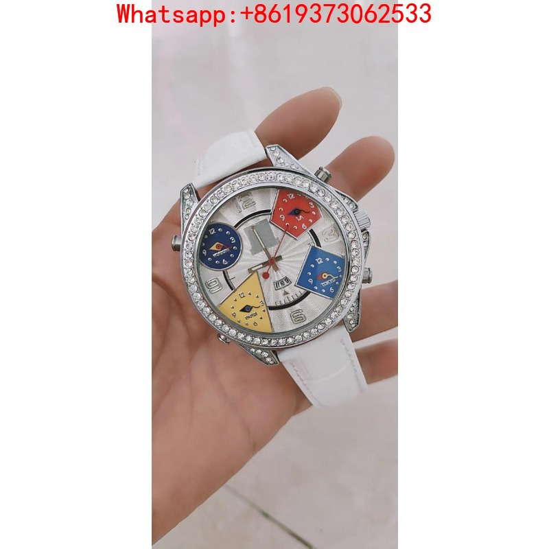 맞춤형 고급 대형 플레이트 시계 남성용 시계 벨트 골드 - Luxury Watch Diamond 리뷰 및 가격