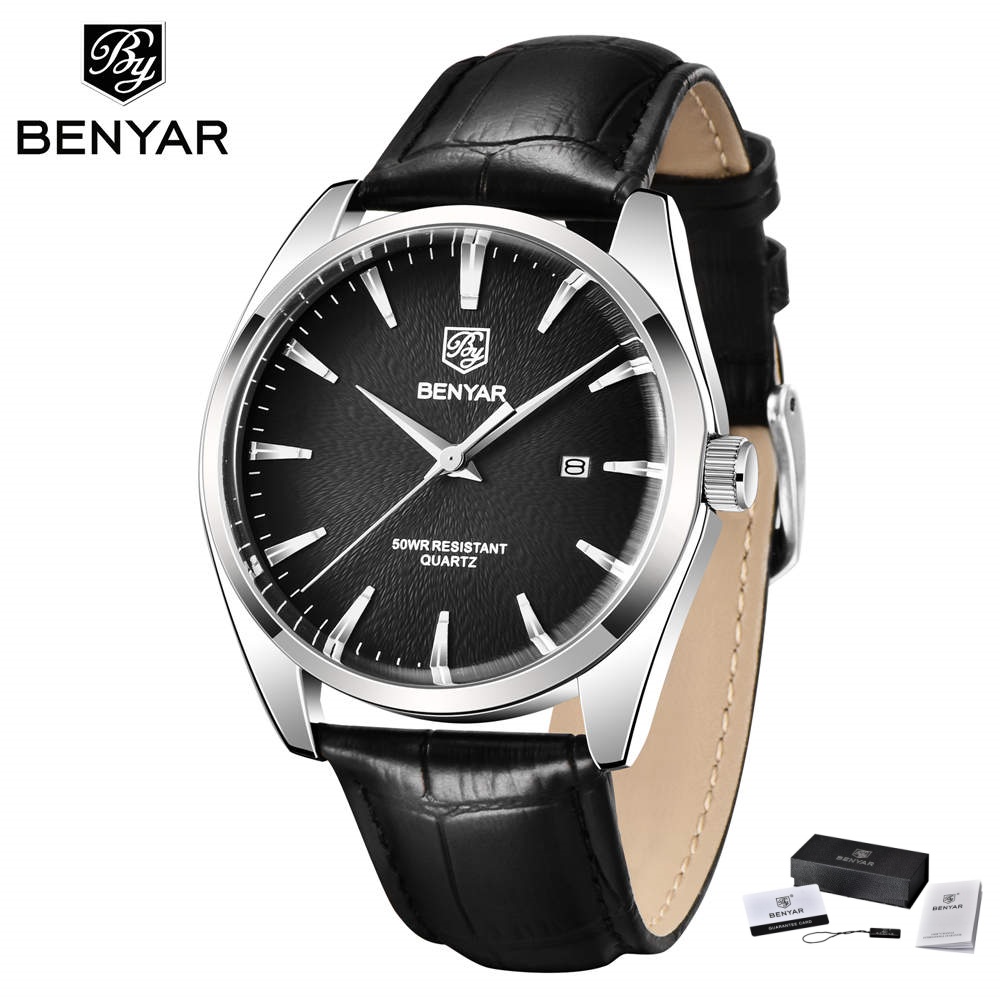 베냐르 5163 최고급 명품 밀리터리 손목시계 가죽 쿼 - Luxury Watch German 리뷰 및 가격