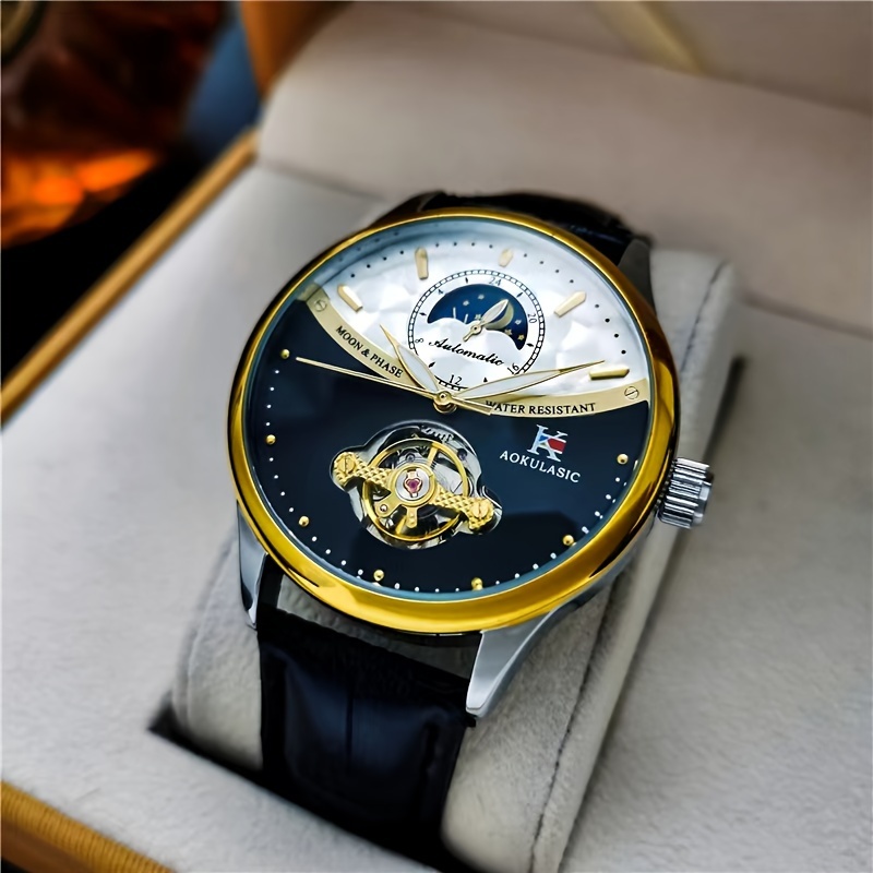 고급스럽고 세련된 남성용 기계식 시계, 원형 다이얼,  - Luxury Watch Korea 리뷰 및 가격