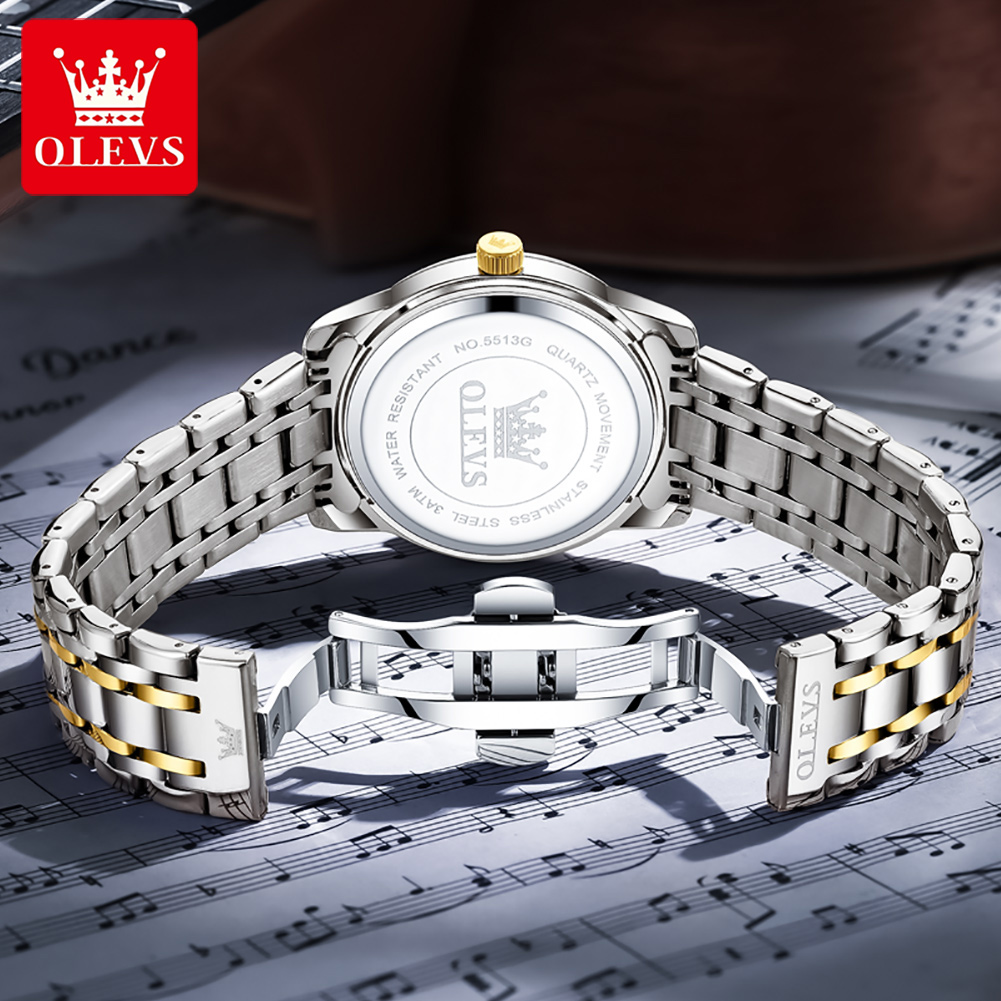 OLEVS 브랜드 패션 남성용 시계 스테인레스 스틸 방 - Luxury Watch Brands 리뷰 및 가격