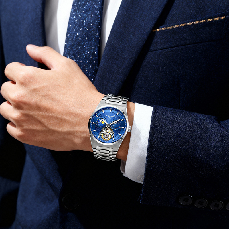 X-GEAR 플라이휠 스켈레톤 오토매틱 기계식 남성용  - Luxury X I Watch 리뷰 및 가격