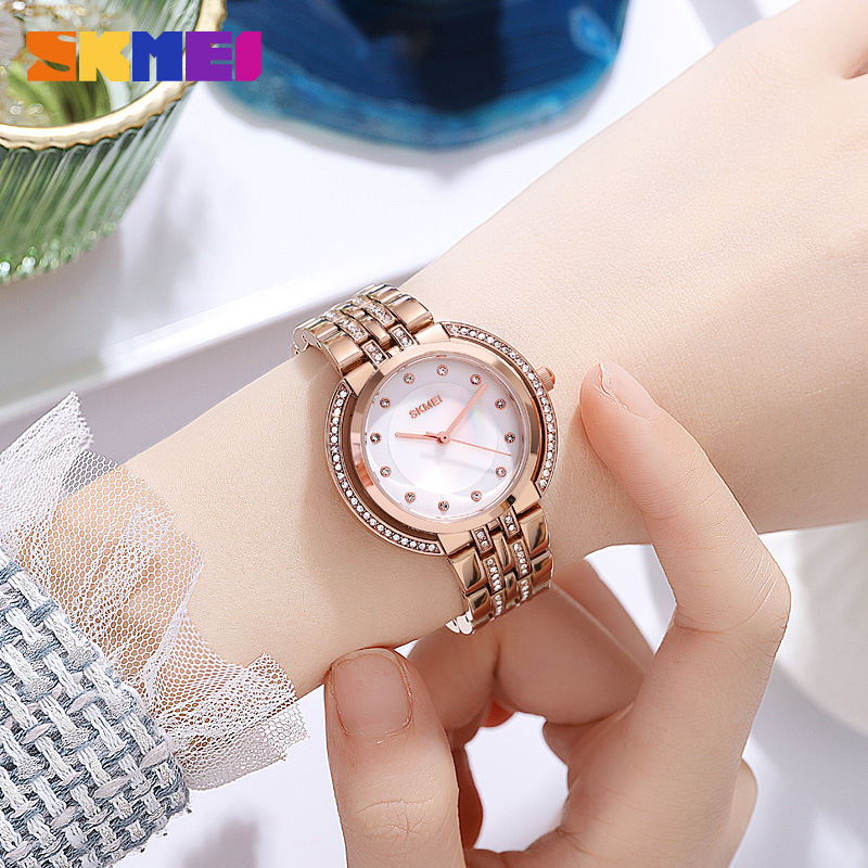 여성용 팔찌 쿼츠 시계 고급 라인스톤 다이얼 아연 합금 - Luxury Watch For Women 리뷰 및 가격