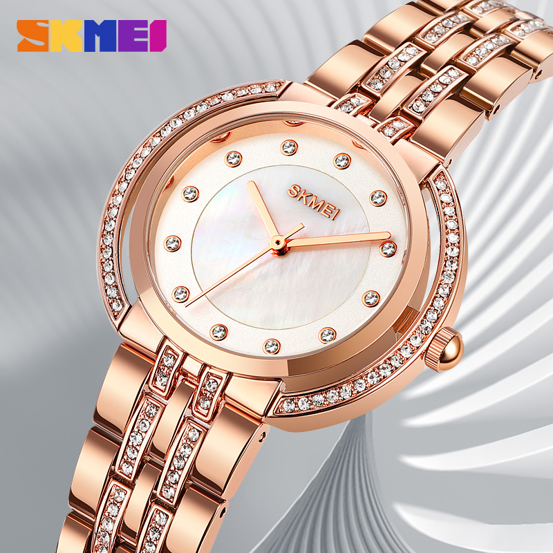 여성용 팔찌 쿼츠 시계 고급 라인스톤 다이얼 아연 합금 - Luxury Watch For Women 리뷰 및 가격